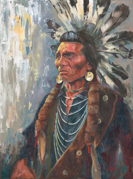 Standing Majestic (after Edward H. Boos' ca. 1905 image of Chief Eagle)