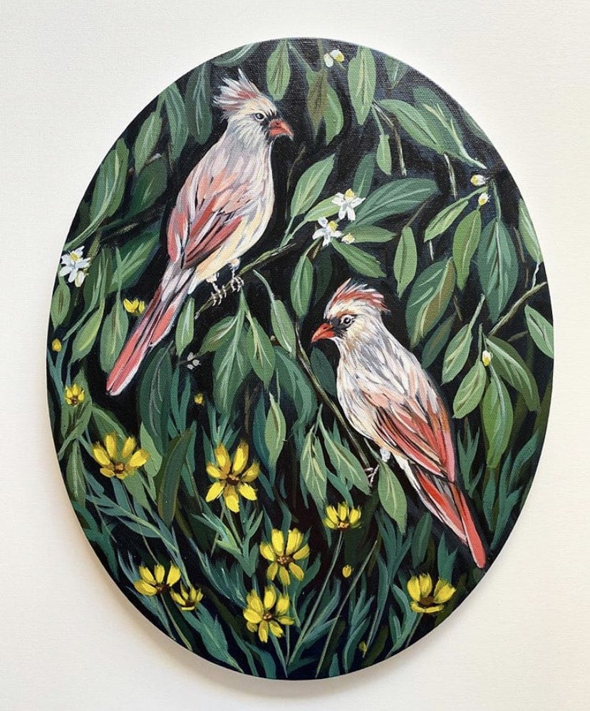 Cardinals in the Night