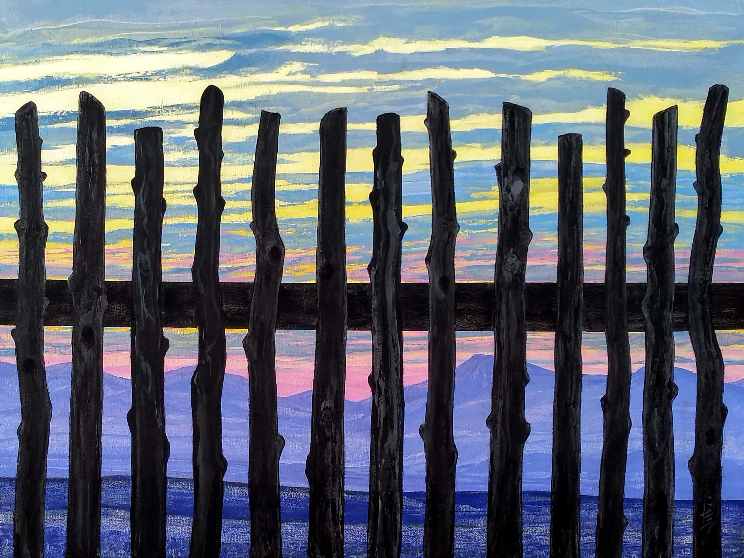 Latilla - Early Winter Sunset; Taos Plateau