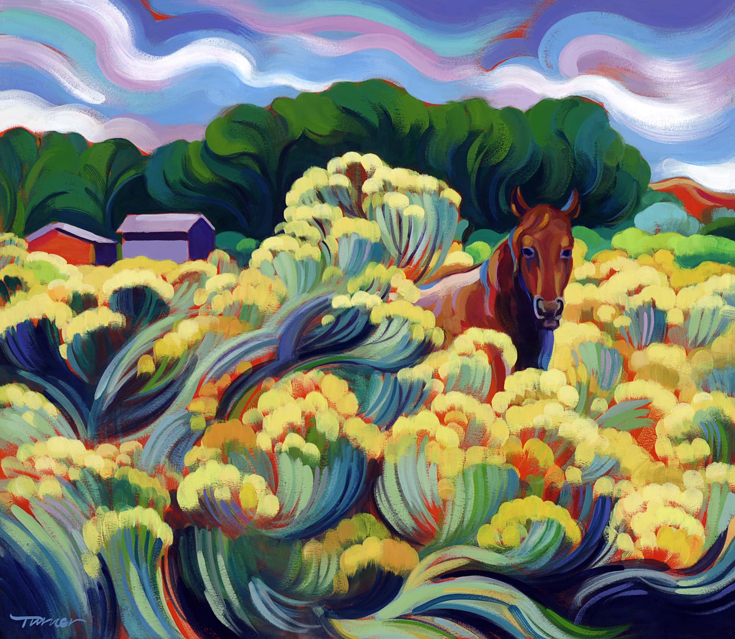 Peeking Through Chamisa