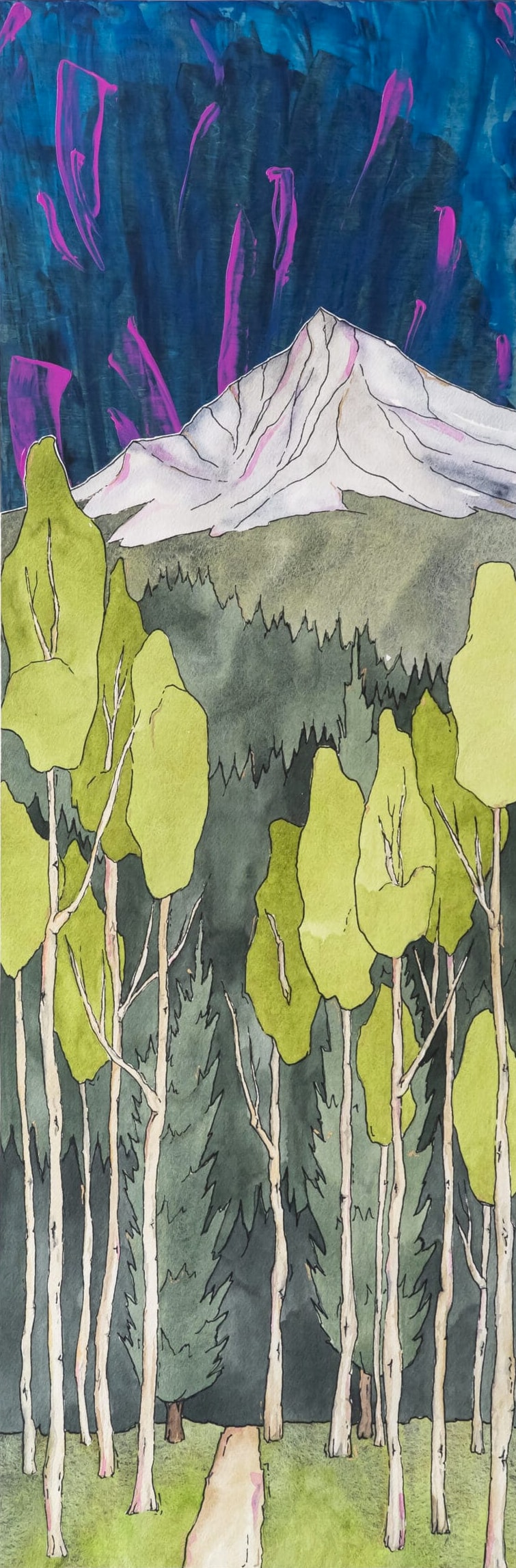 Vertical Landscape - Through the Aspen Grove