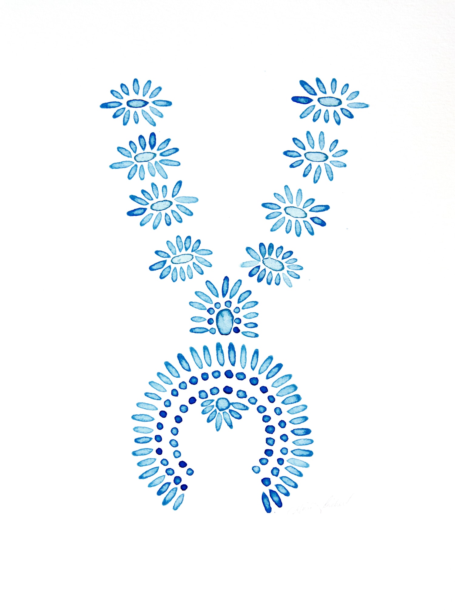 Petite Point Squash Blossom