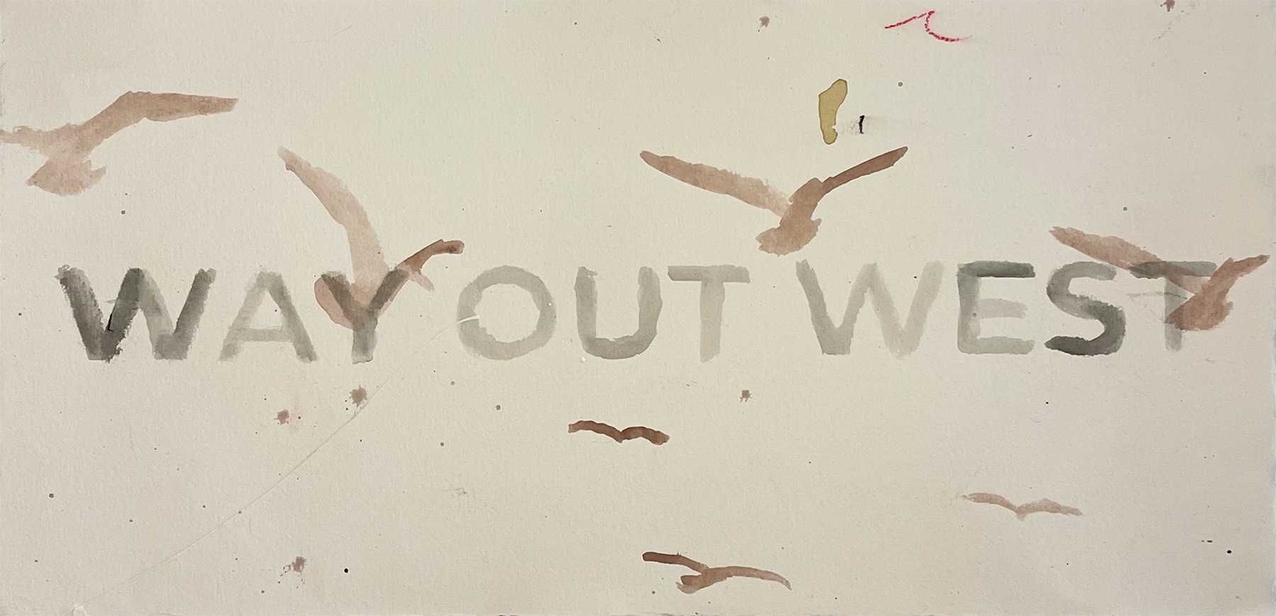 Way Out West (Watercolor Study)